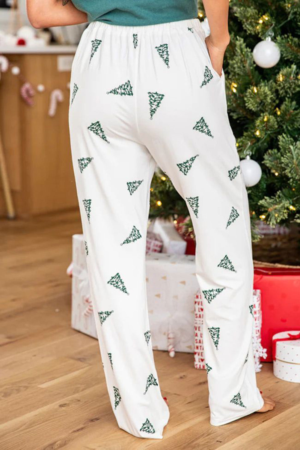 Skobeloff Christmas Tree Print Tee and Pants Lounge Set